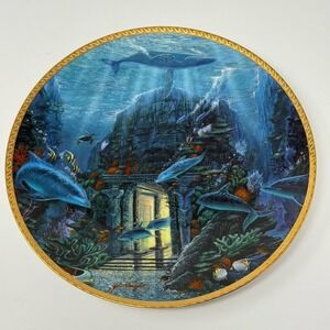 Undersea Visions TEMPLE OF TREASURES Plate Hamilton Collection Sea Ocean Fish